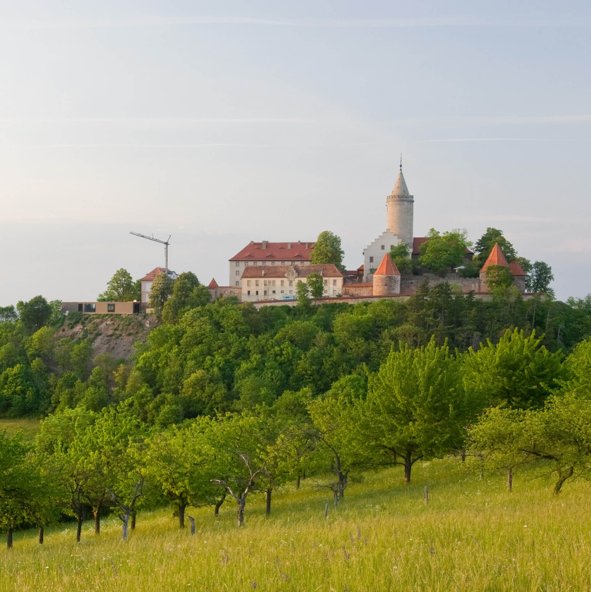 Blick auf das Panorama der Leuchtenburg nach dem Umbau durch BCH