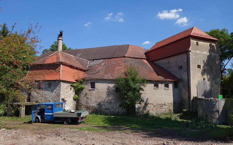 Blick auf das Schloss Herrieden vor Sanierung durch das Architekturbüro BCH