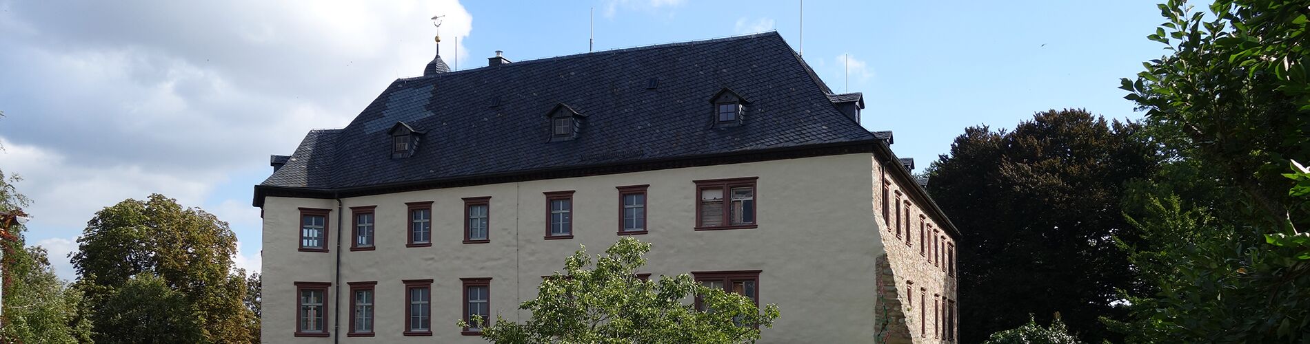 Das Bild zeigt eine Frontalansicht auf das Schloss Wiehe